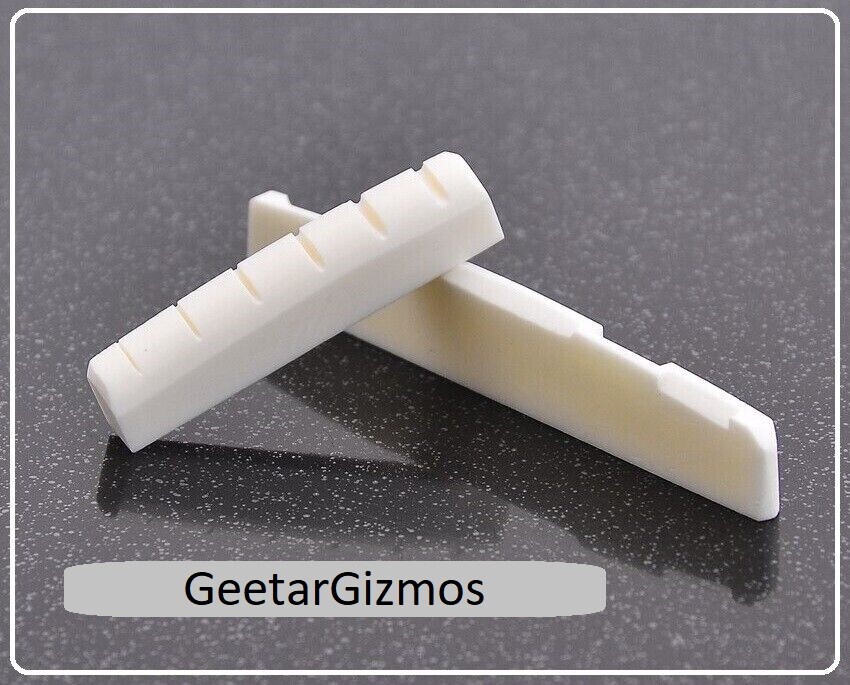 GeetarGizmos BONE NUT & SADDLE SET handmade for ALVAREZ Acoustic Guitar