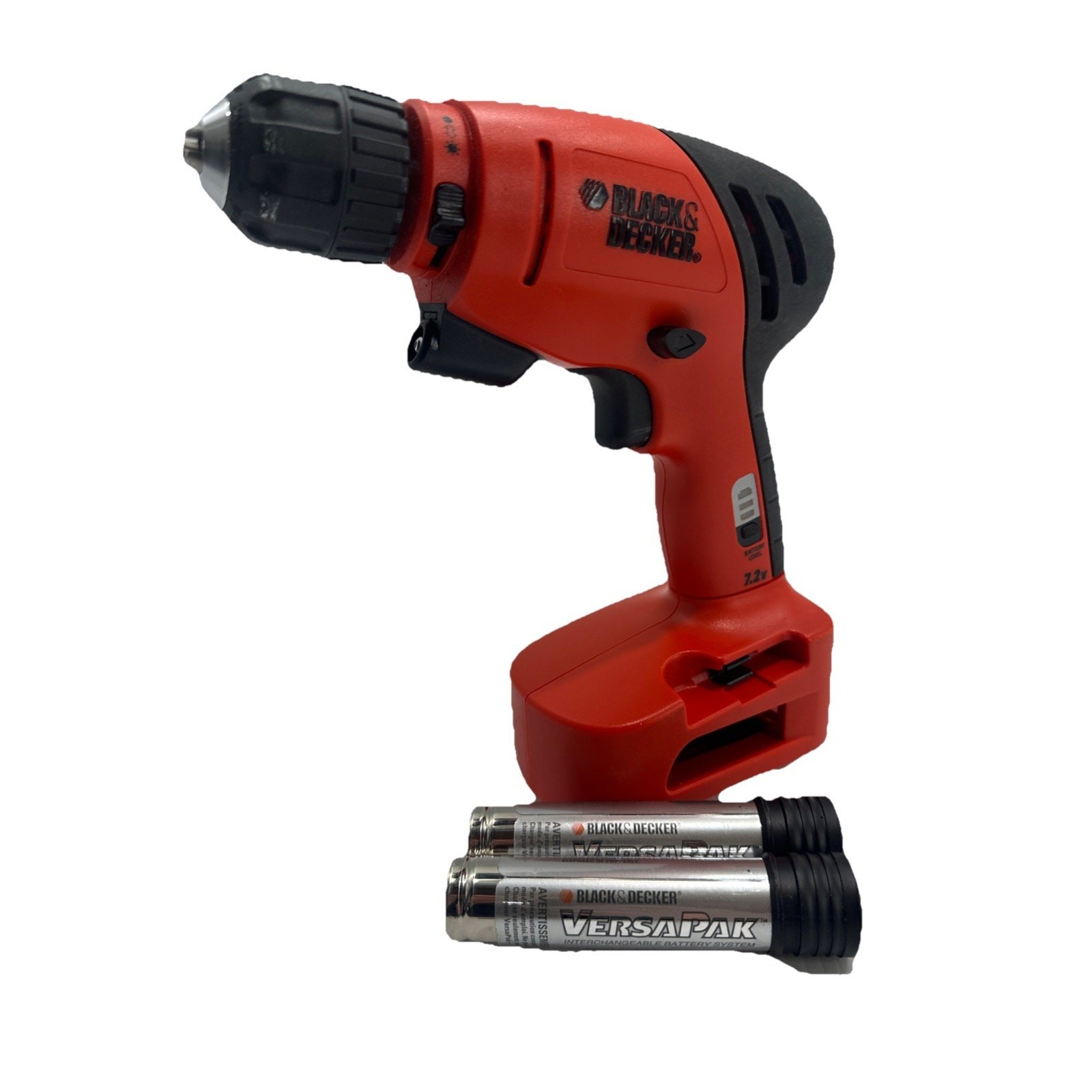 Black & Decker VersaPak VPD850 7.2V 3/8" Cordless Drill/& Pair Of Batteries