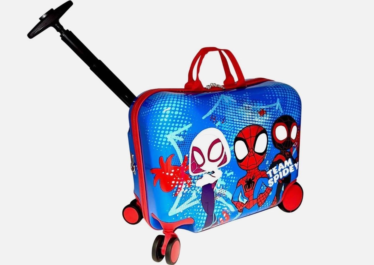 Kids Ride-On Suitcase 18" Spidey & Friends Carry-On Luggage Wheels - NO BOX