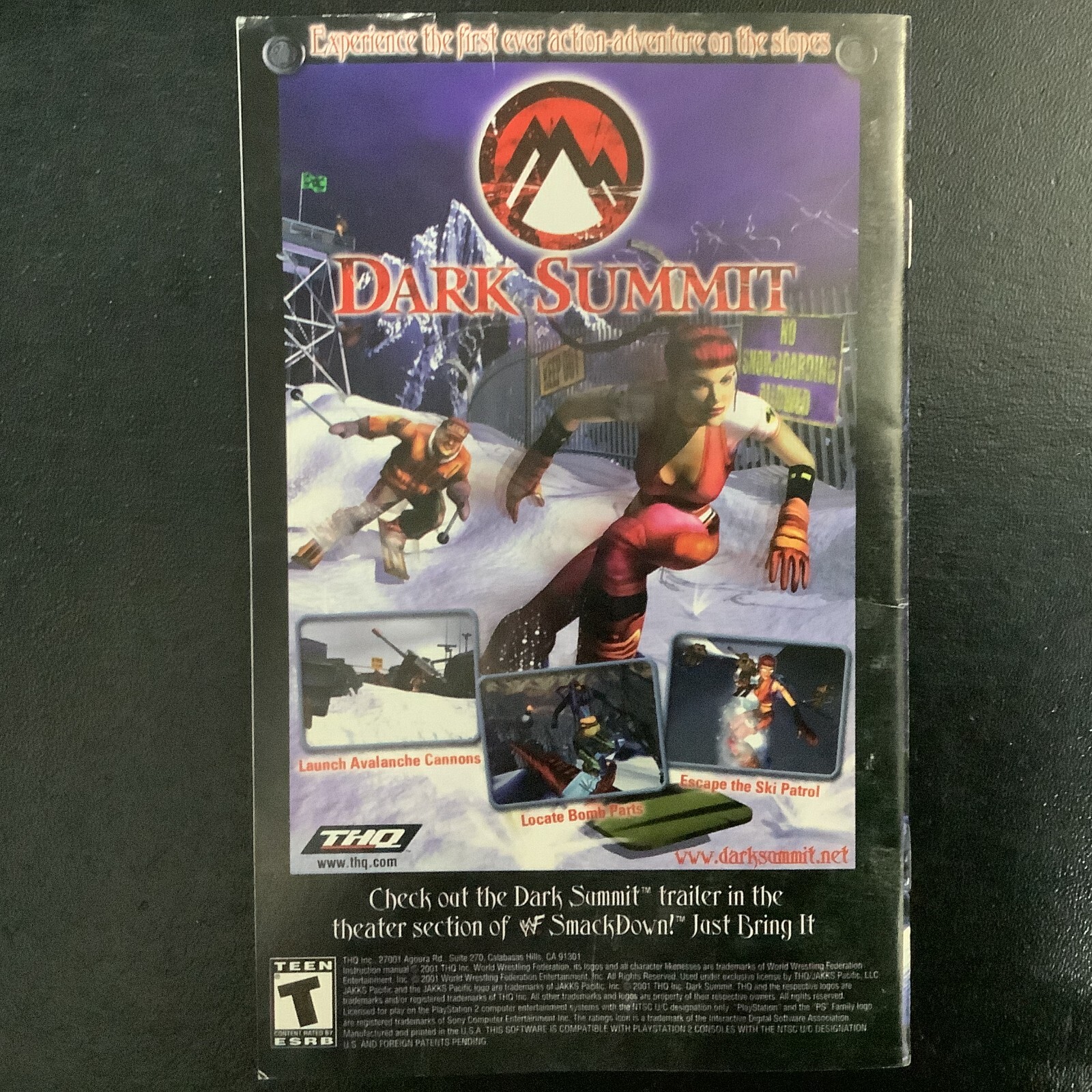 WWF Smackdown! Just Bring It! PS2 PlayStation 2 Instruction Manual Only