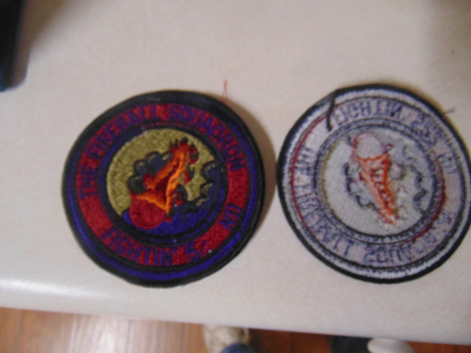 MILITARY PATCH SEW ON OLDER US AIR FORCE FIGHTING 552ND THE FIREBALL SQUADRON