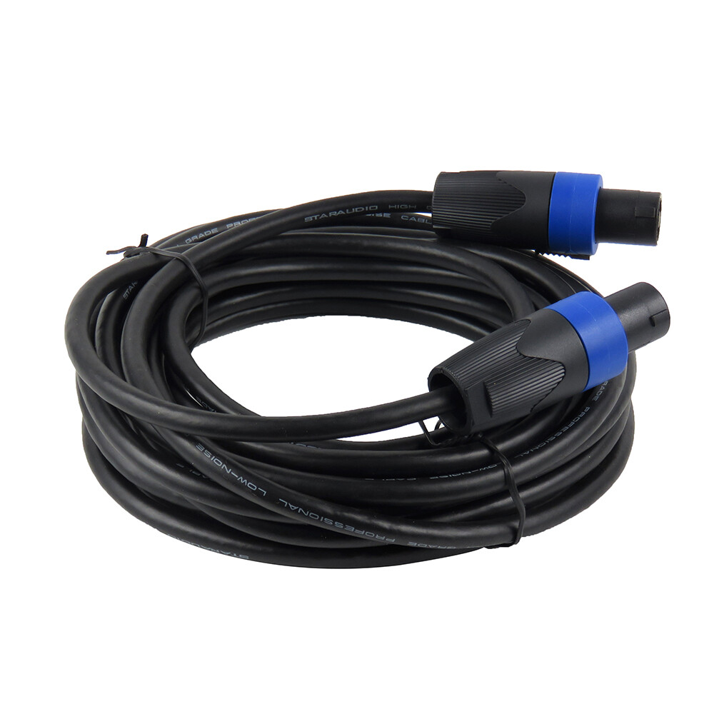 25ft Studio Speakon Male Cable to Speaker Speakon Male Speakon Cable for Audio