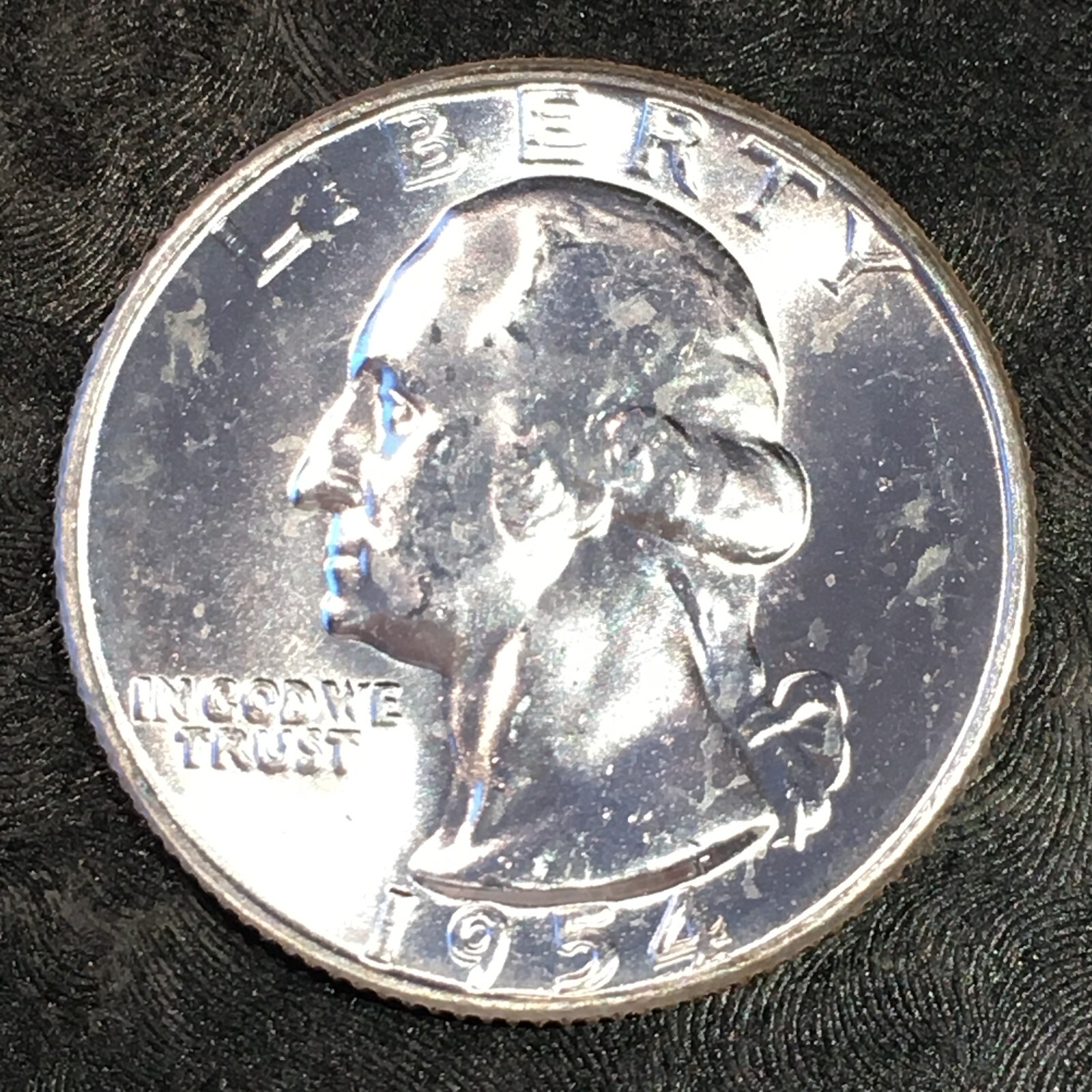 1954 Silver Washington Quarter Original Uncirculated - High Quality Scans #P579