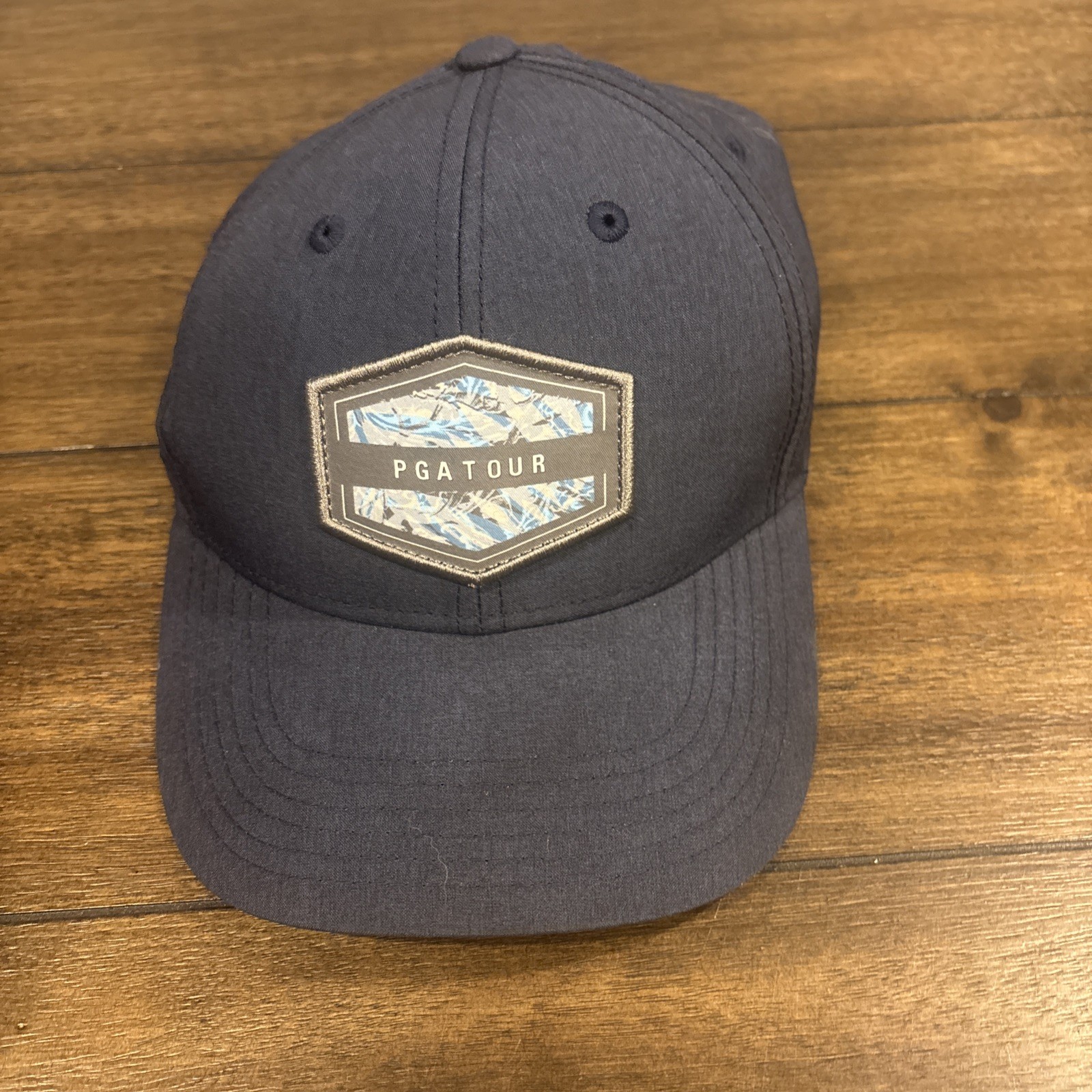 PGA Tour Brand Pro Series Hat Adjustable Blue With Patch