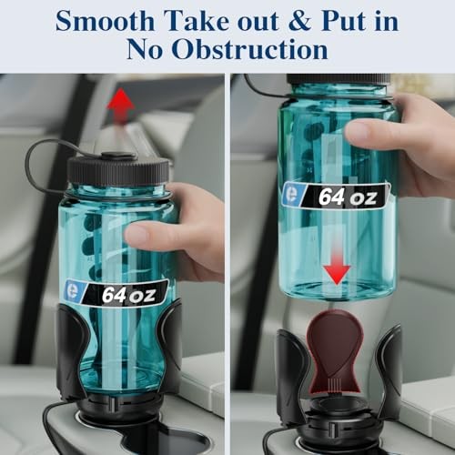 Car Cup Holder Expander, Cup Holder Extender Adapter with Expandable CUP-1pack