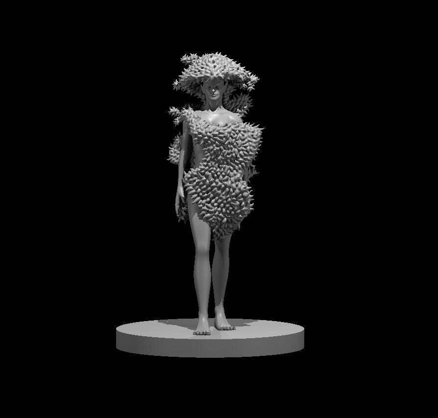 Dryad Mini - DND - Pathfinder - Dungeons & Dragons - RPG - Tabletop - mz4250- Mi