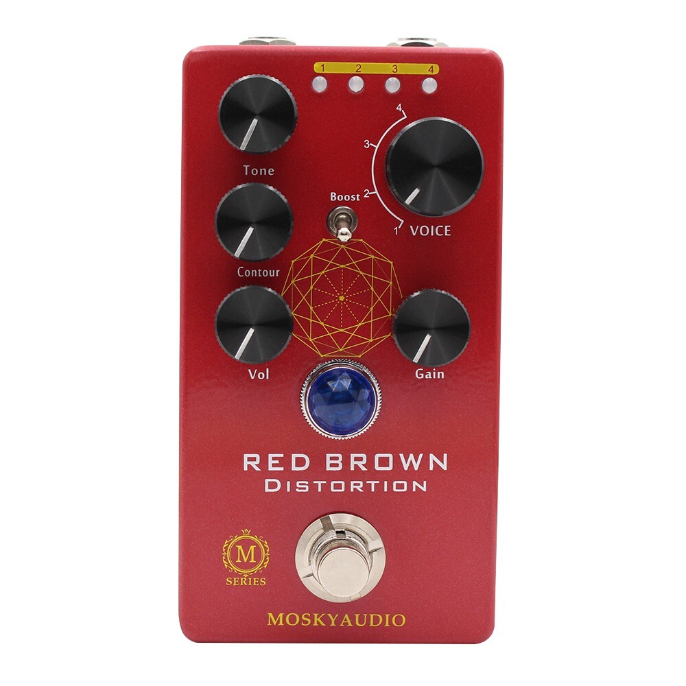 Mosky Audio Red Brown Distortion New "M" series Fast U.S. Ship