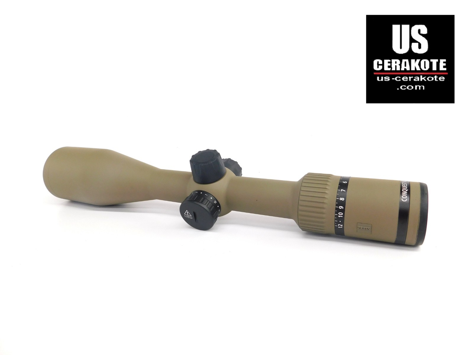 Zeiss Conquest V4 3-12x56 Riflescope Illum. Plex Flat Dark Earth 522925-9960-000