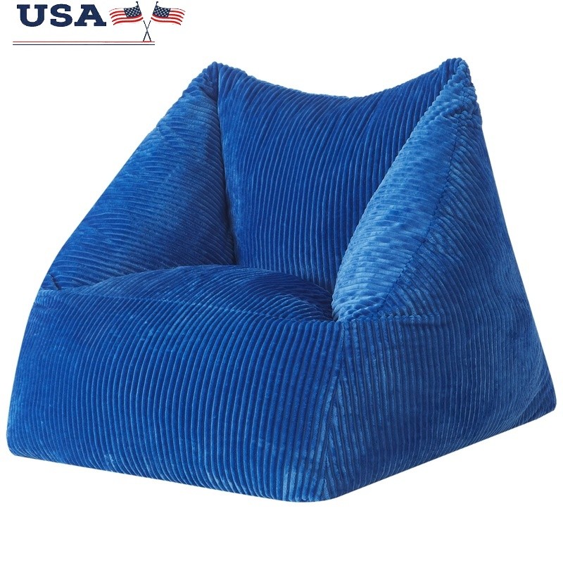 Becky G Alejandra Ribbed Plush Foam Chair Comfortable Indoor Seating 33x34x27 US
