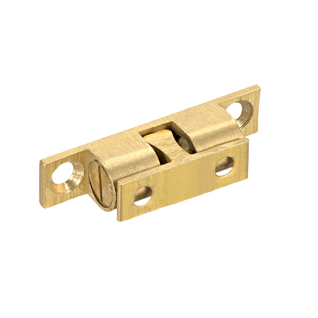 Cabinet Door Closet Brass Double Ball Catch Tension Latch 35mm Length Gold