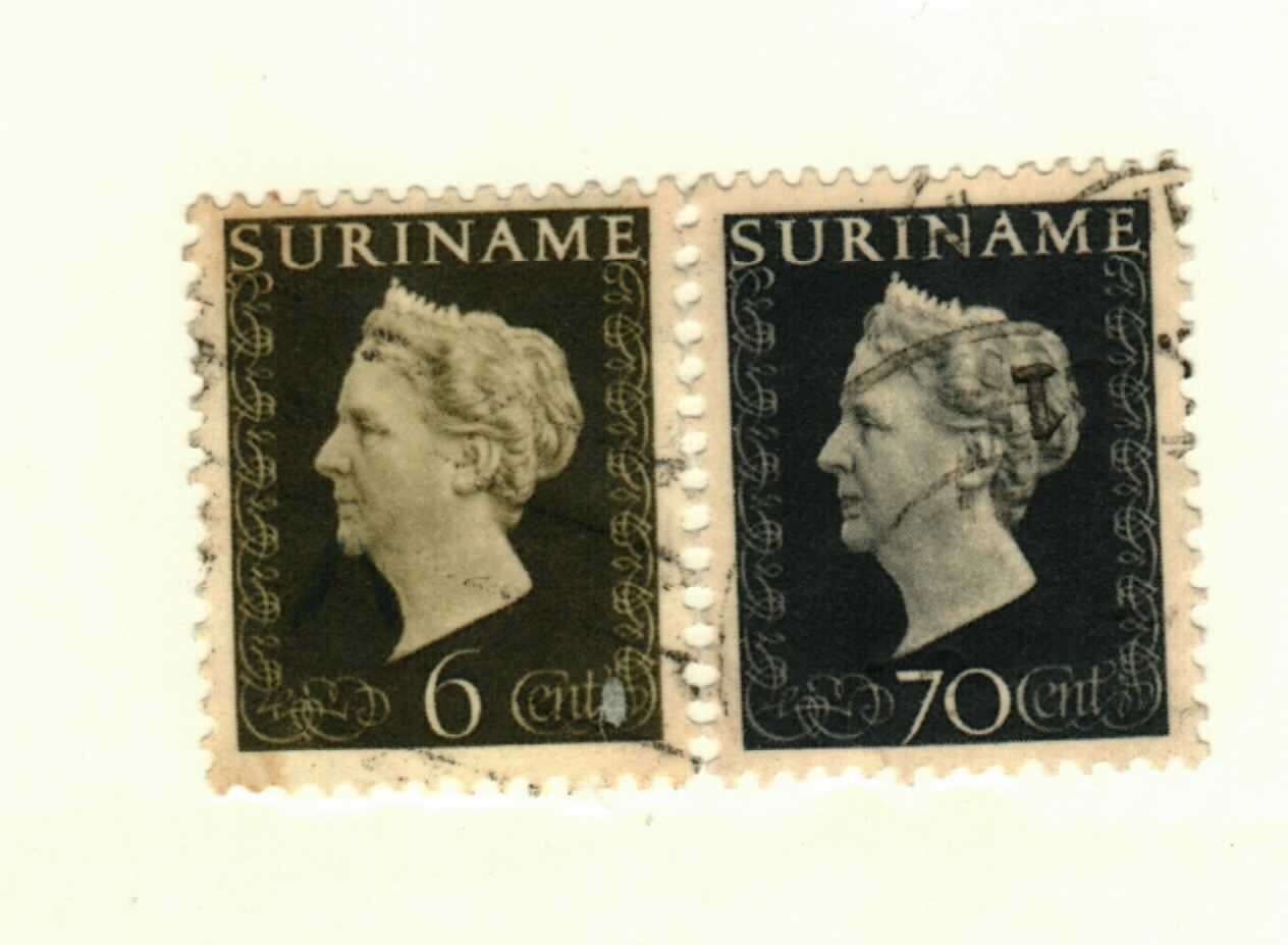 Suriname #218, 233 used