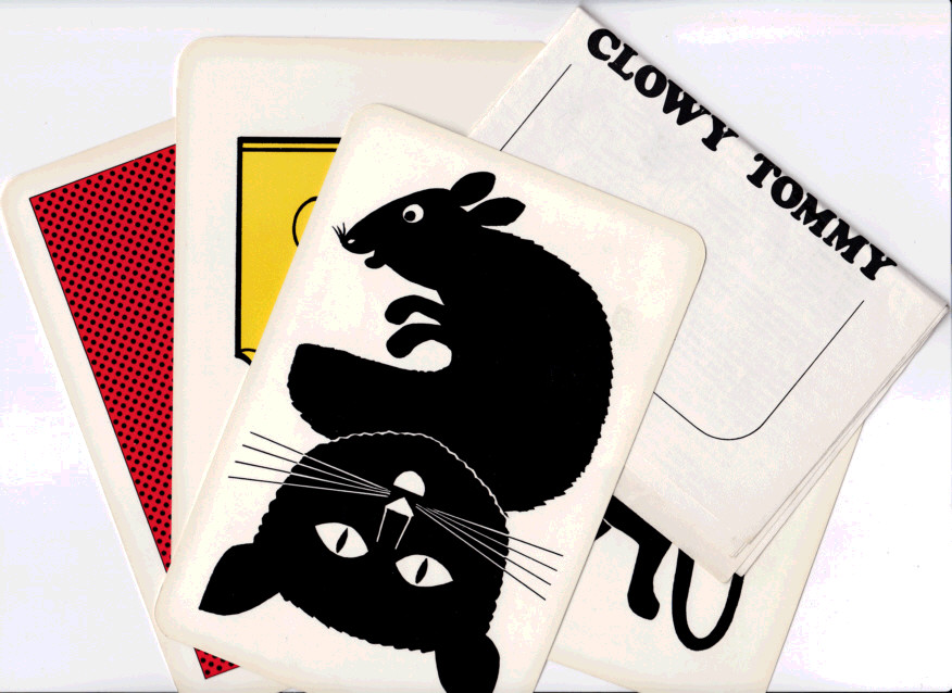 "VINTAGE - RARE" CLOWY TOMMY - CHEESE, RAT & CAT JUMBO CARD TRICK