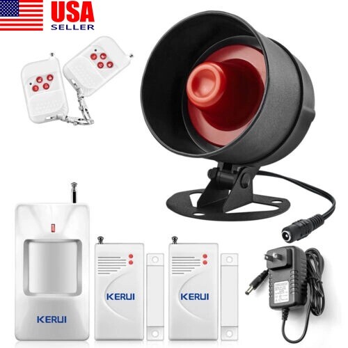 Simple DIY Wireless Safety Alarm System Window Sensor Burglar Warning Kit