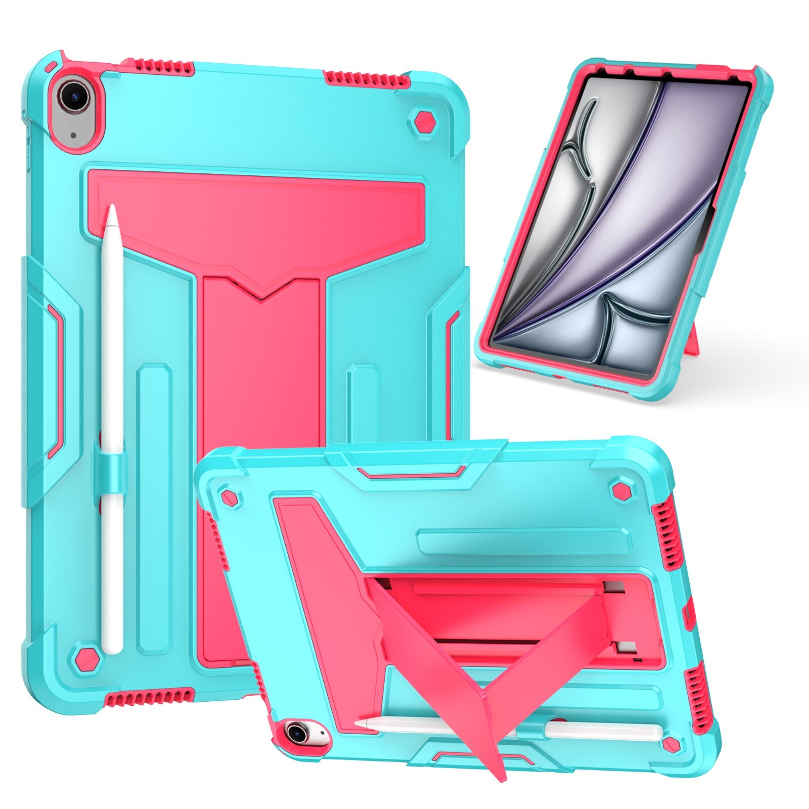 For Apple iPad Air 11-inch (M3/M2) Case Shockproof Cover/ Glass Screen Protector