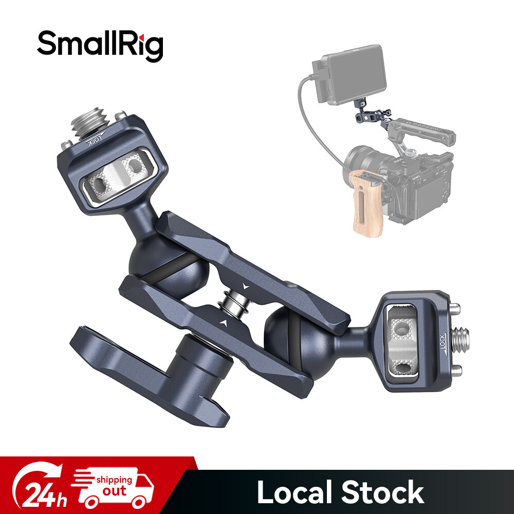 SmallRig Articulating Magic Arm Dual Ball Heads with 3/8"-16 Locating Screw-3874