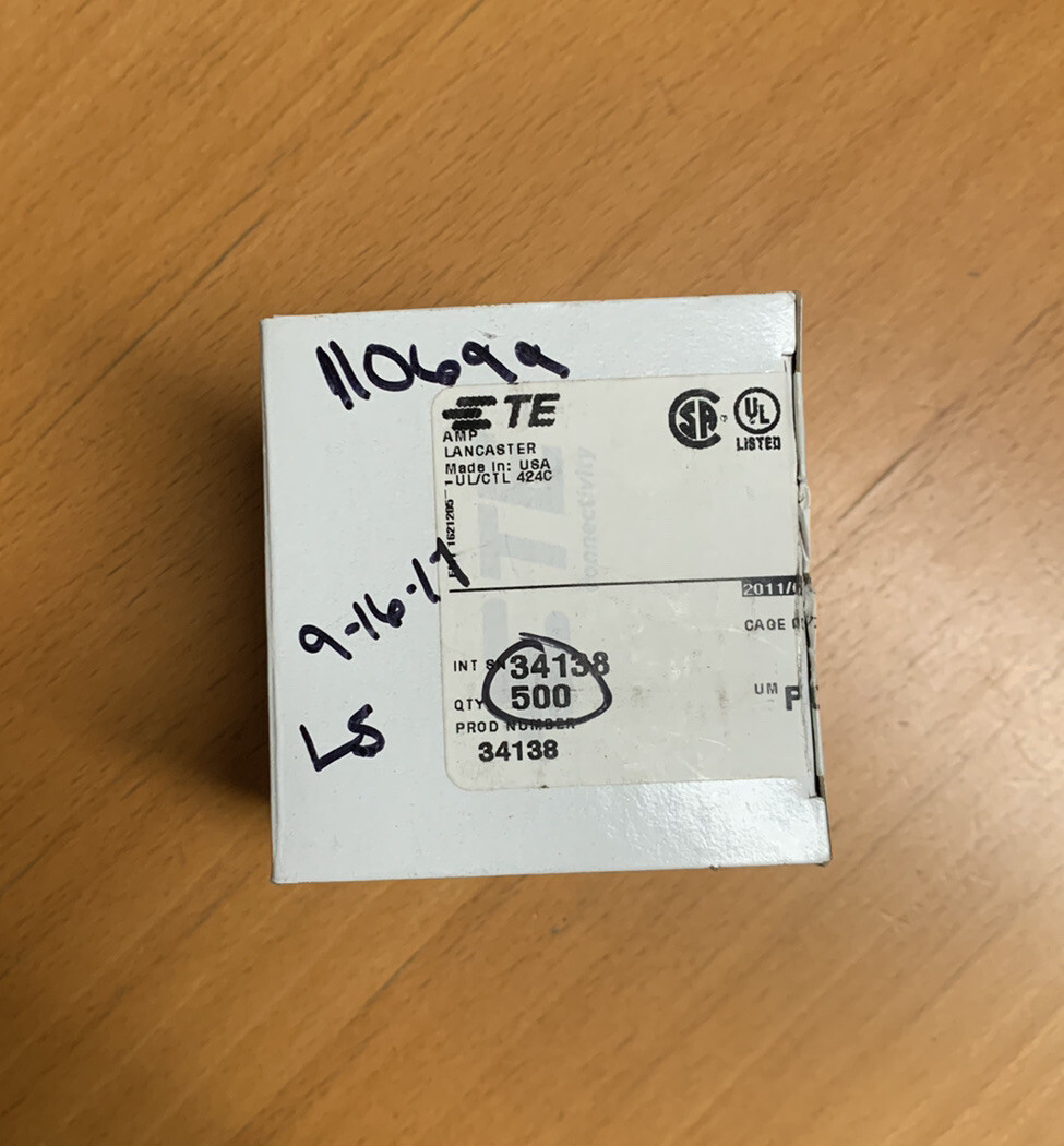 TE/TYCO/AMP 34138 Terminals SPLICE 12-10 AWG (500pcs = 1 lot)