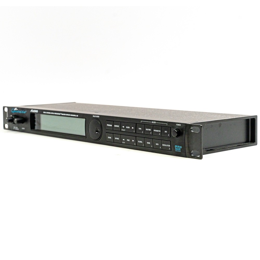 Alesis QuadraVerb 2 Q2 Multi-Effects Processor ADAT Rack Unit w/ Power Supply