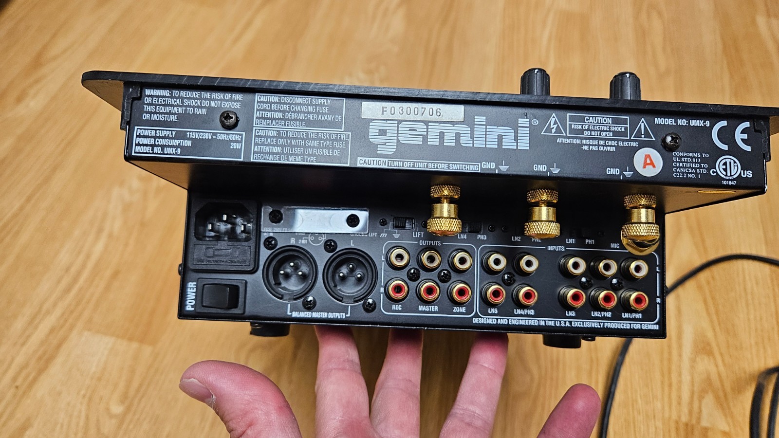GEMINI UMX-9 3 Channel DJ Mixer Tested