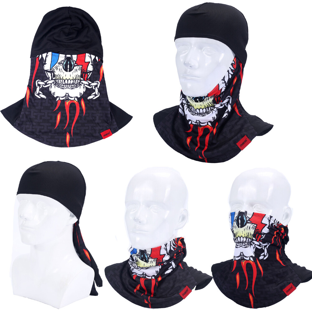 Breathable Balaclava Full Face Mask Hood Mask Ghosts Skull Mask for Motorcycle