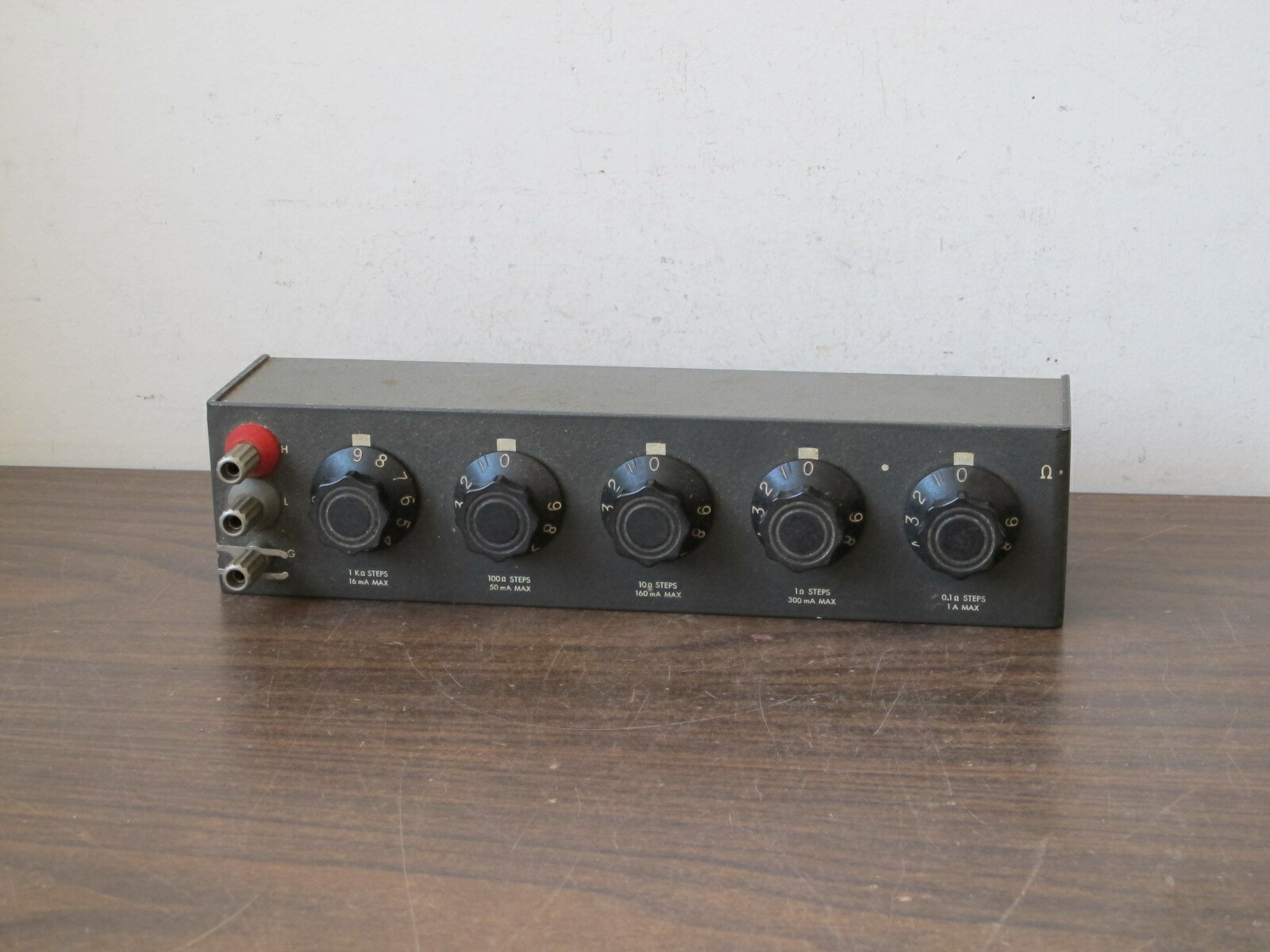 VINTAGE GENRAD 1434-N DECADE RESISTOR,0-99999.9 OHM,0.1 OHM STEPS,USED,GEN RAD