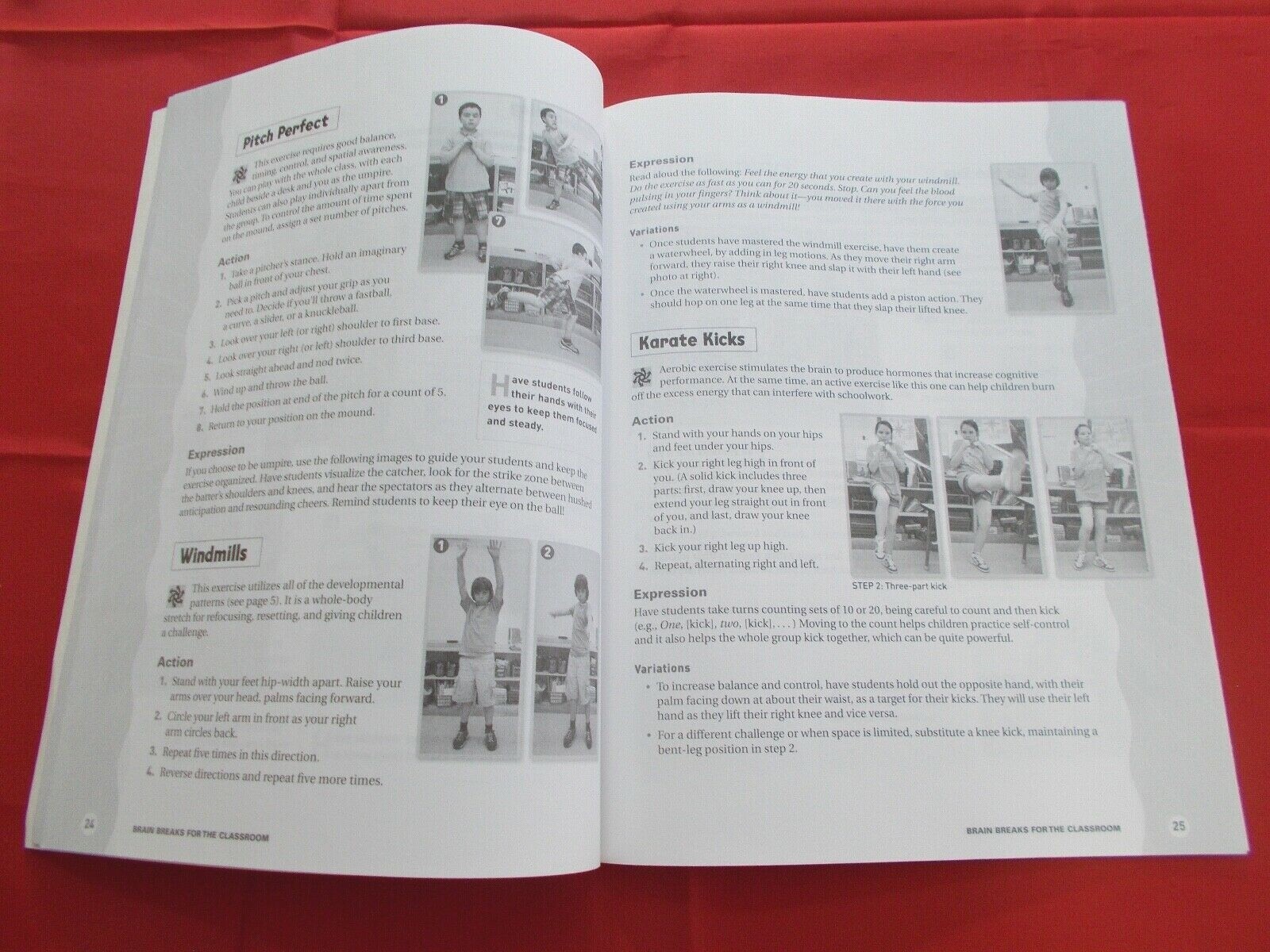 2009 Scholastic Paperback Book -"Brain Breaks for the Classroom" Gr. K-5