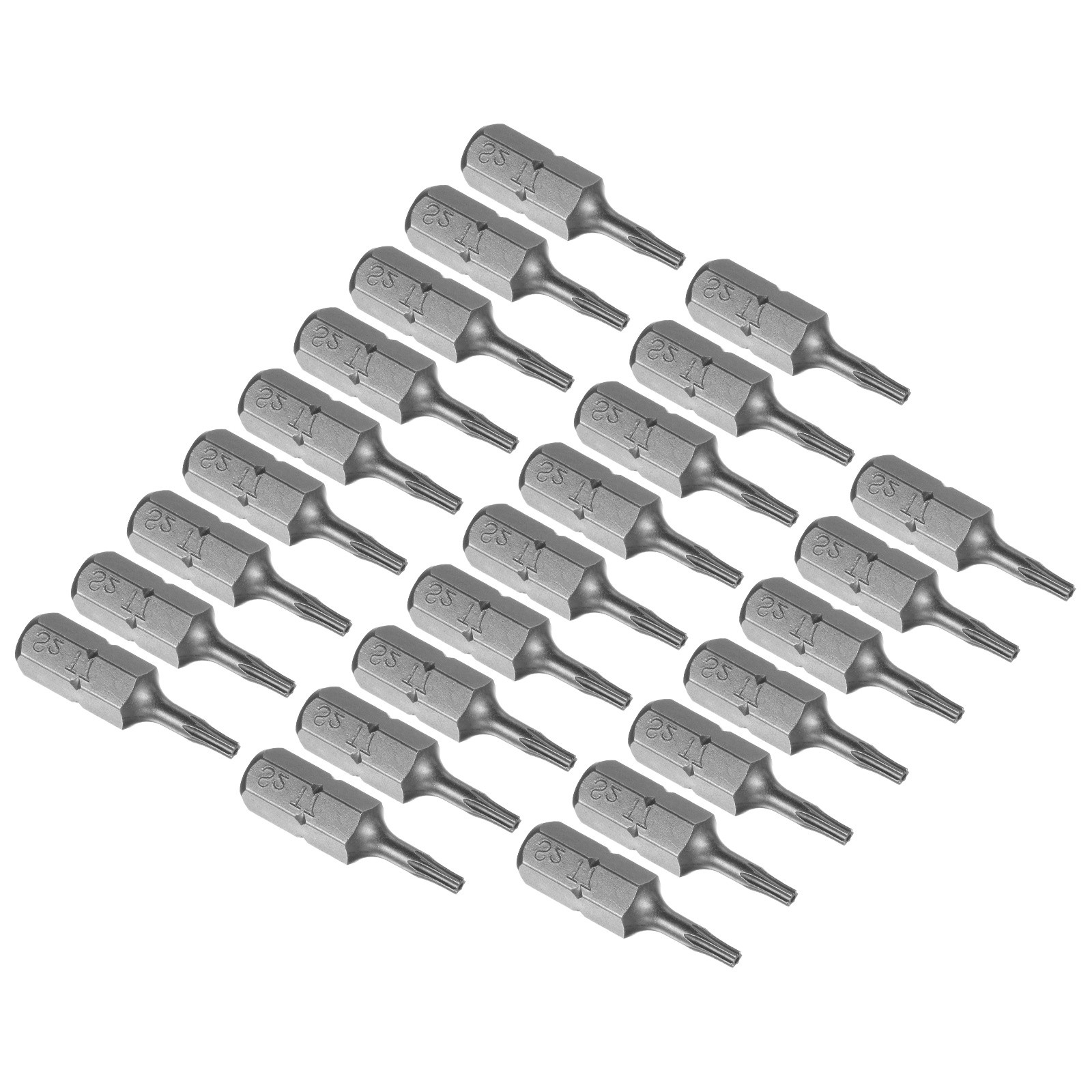 25pcs 1/4 inch Magnetic Torx Screwdriver Bits T7 S2 Alloy Steel