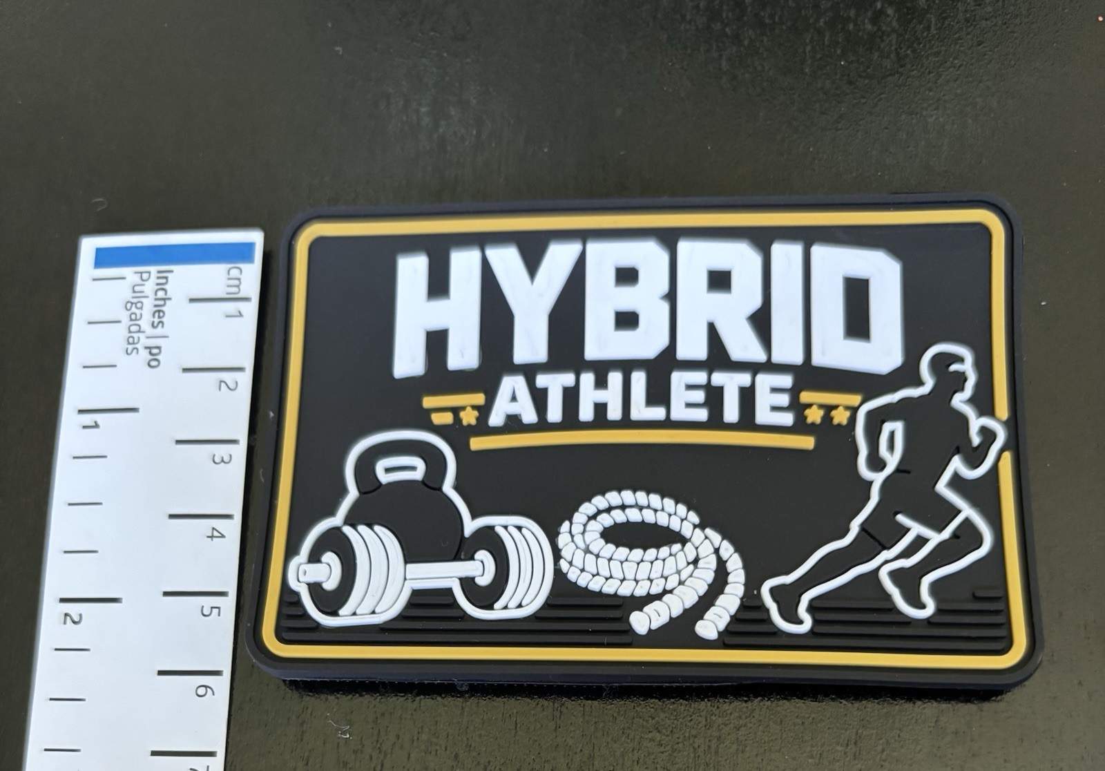 Hybrid Athlete Patch Hook - Male Black/Yellow