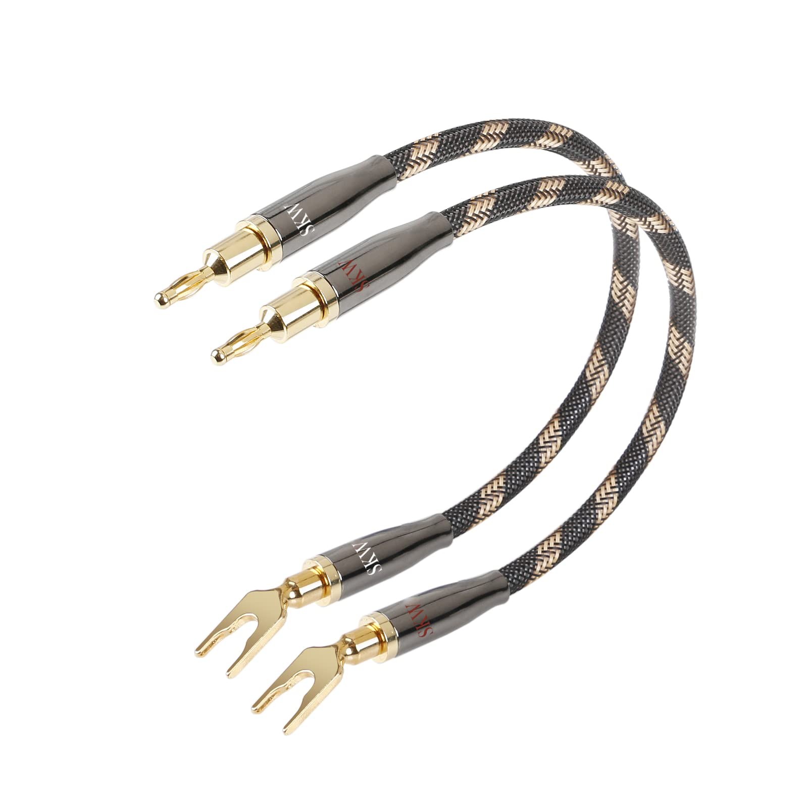 Hifi Series Biwire Jumpers Speaker Jumper Cable Ultrahigh Purity Copper Banana T