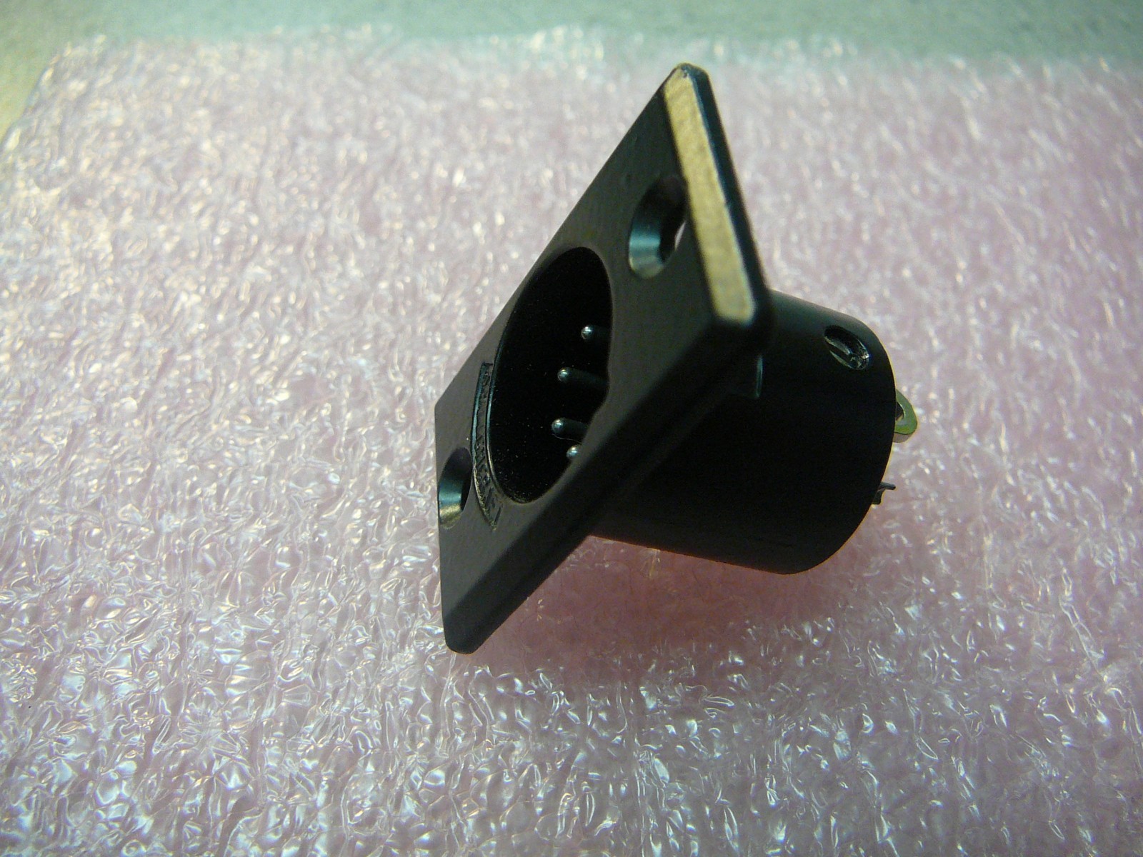 Switchcraft Circular Connector Male DMX Panel Mount 5-Pin Black **NEW**