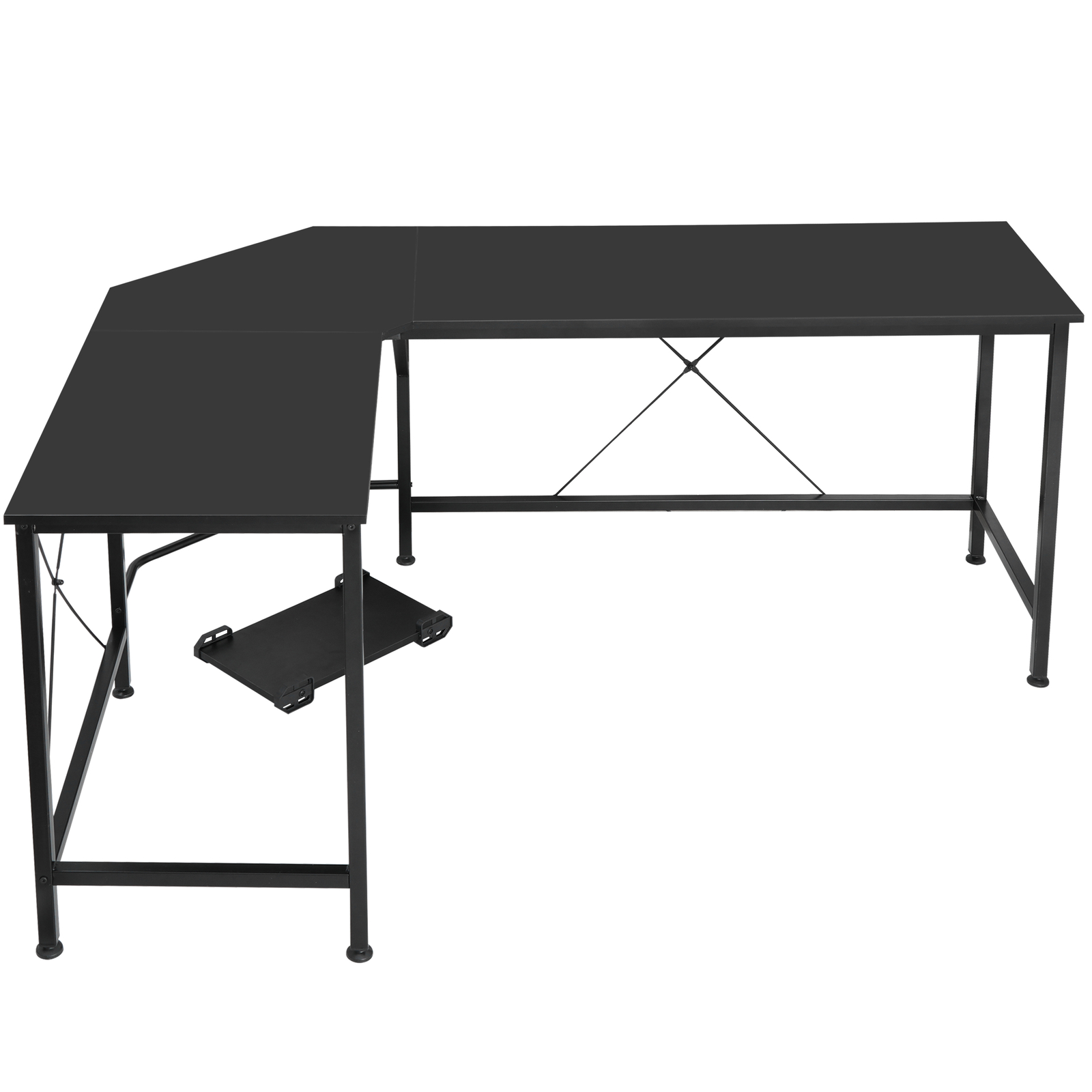 L-Shape Computer Desk Coner Study Writing Table Workstation PC Home Laptop 66"