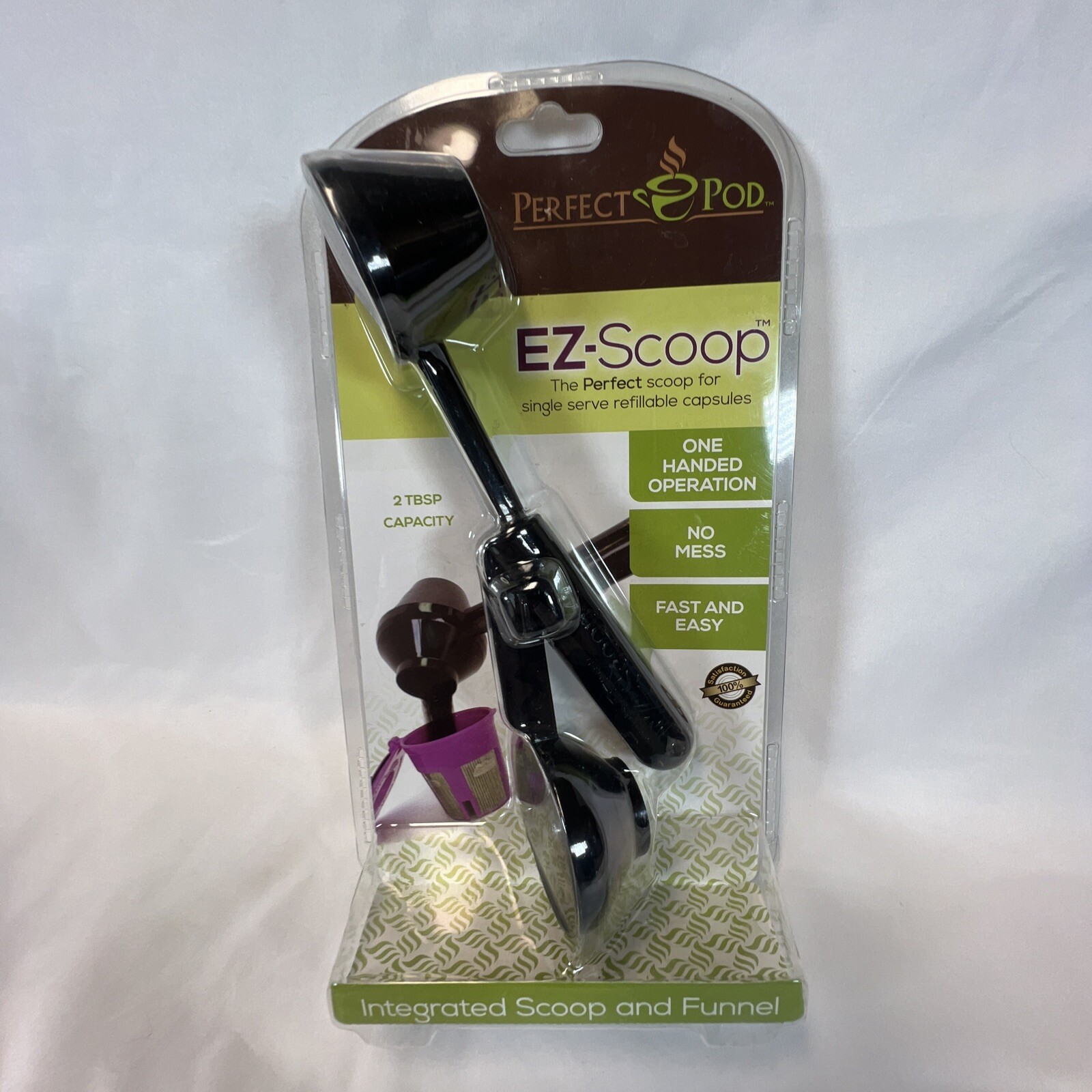 PERFECT POD EZ-SCOOP 2 TBSN Coffee Scooper for Kuerig Reusable K-Cup Pods New