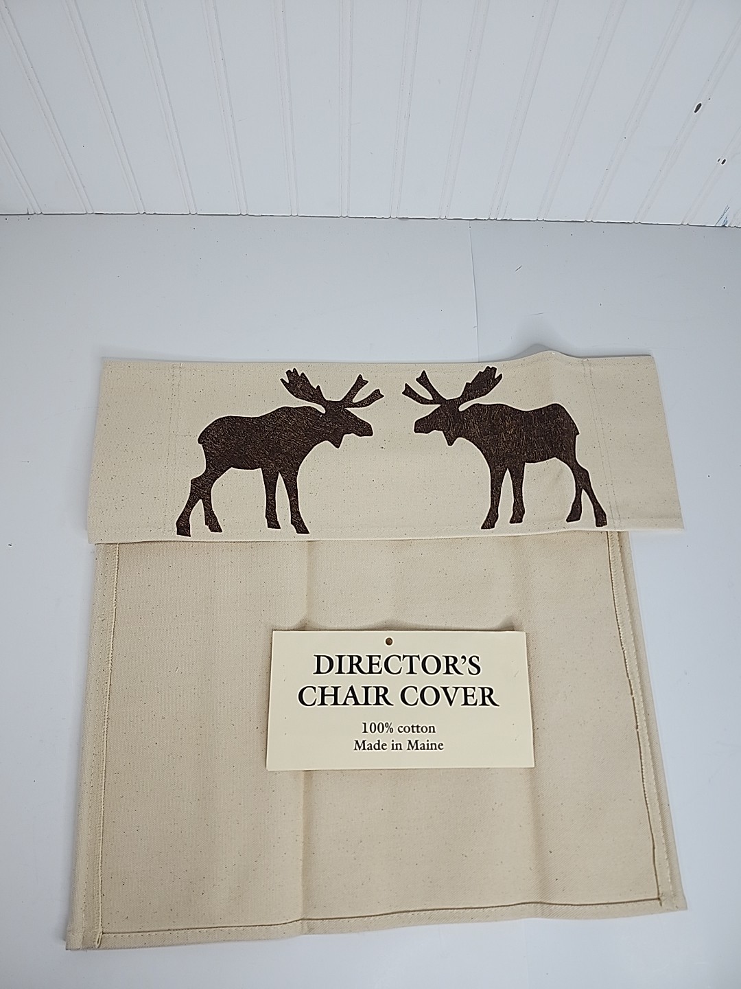 2 Set Director's Chair Cover Canvas Moose Made In Maine W/ Wood Sticks