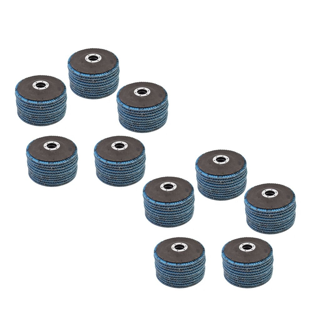 80 Grit T29 4.5''x7/8'' Premium Zirconia Flap Disc Sanding Grinding100Pack