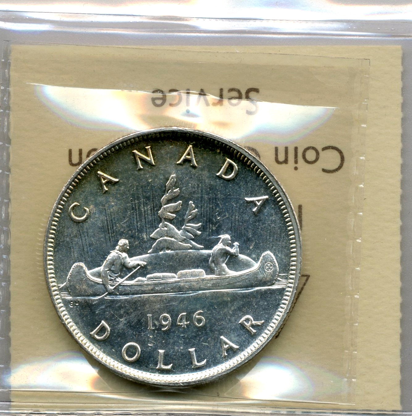 1946 Canada $1, Choice Uncirculated, ICCS MS63