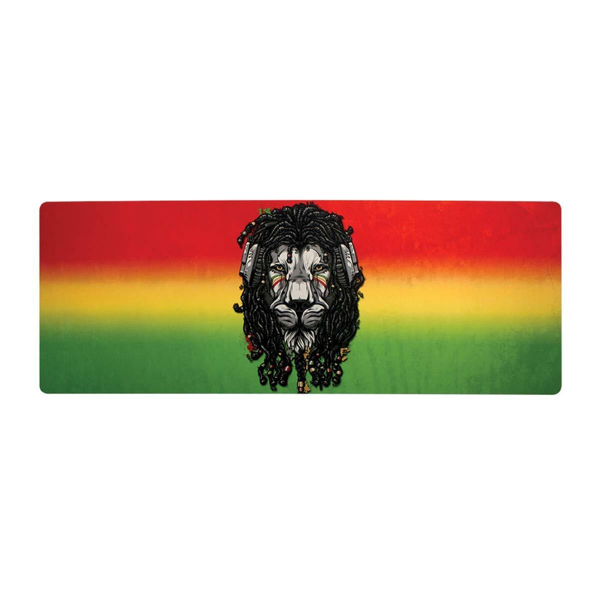 Exalt Paintball LARGE Tech Mat RASTA Lion 39" X 13.75" - Rolls Up for storage