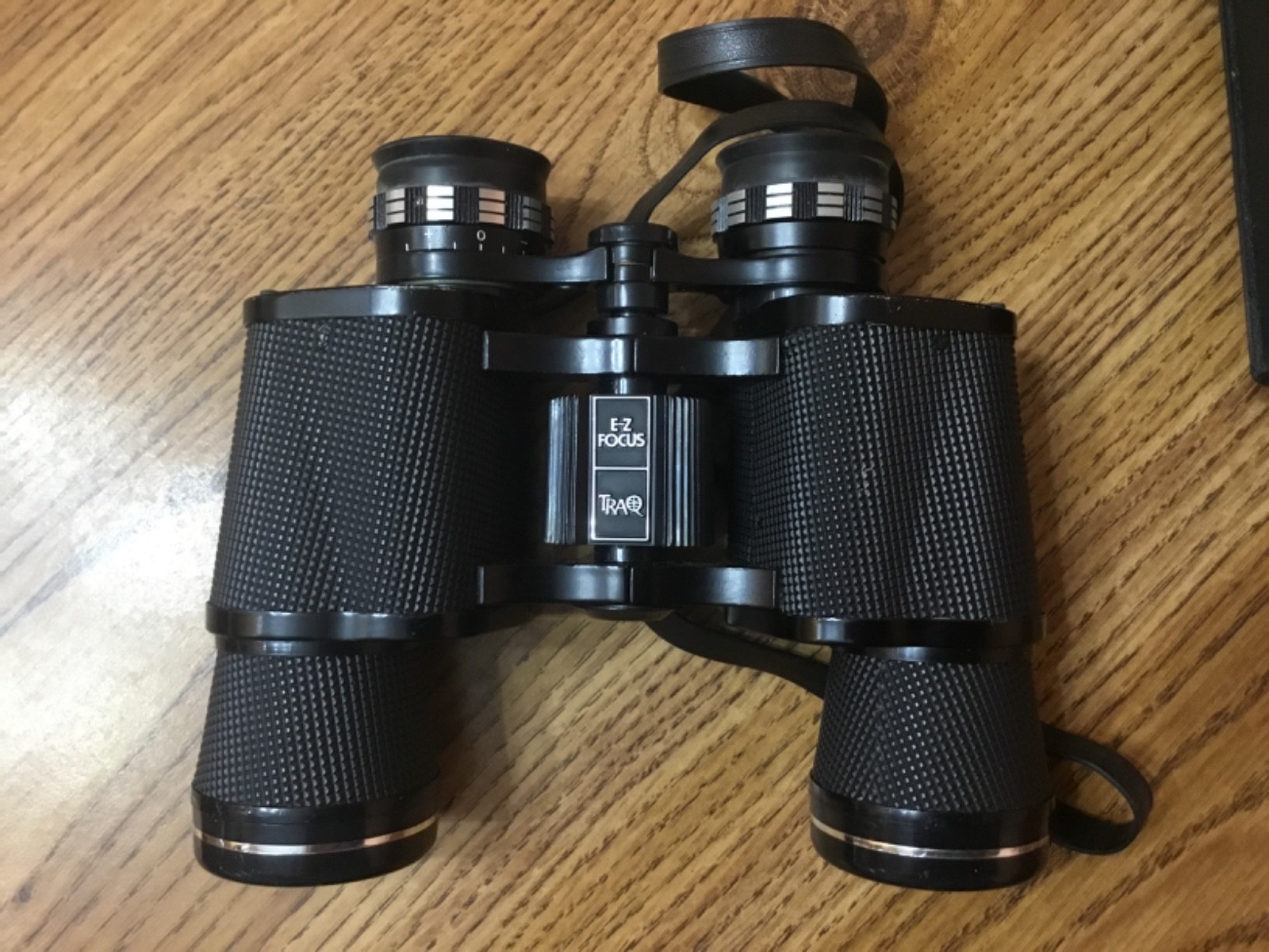 Traq Model 2001 Fully Black Coated Optic 7 X 35 Binoculars In Case