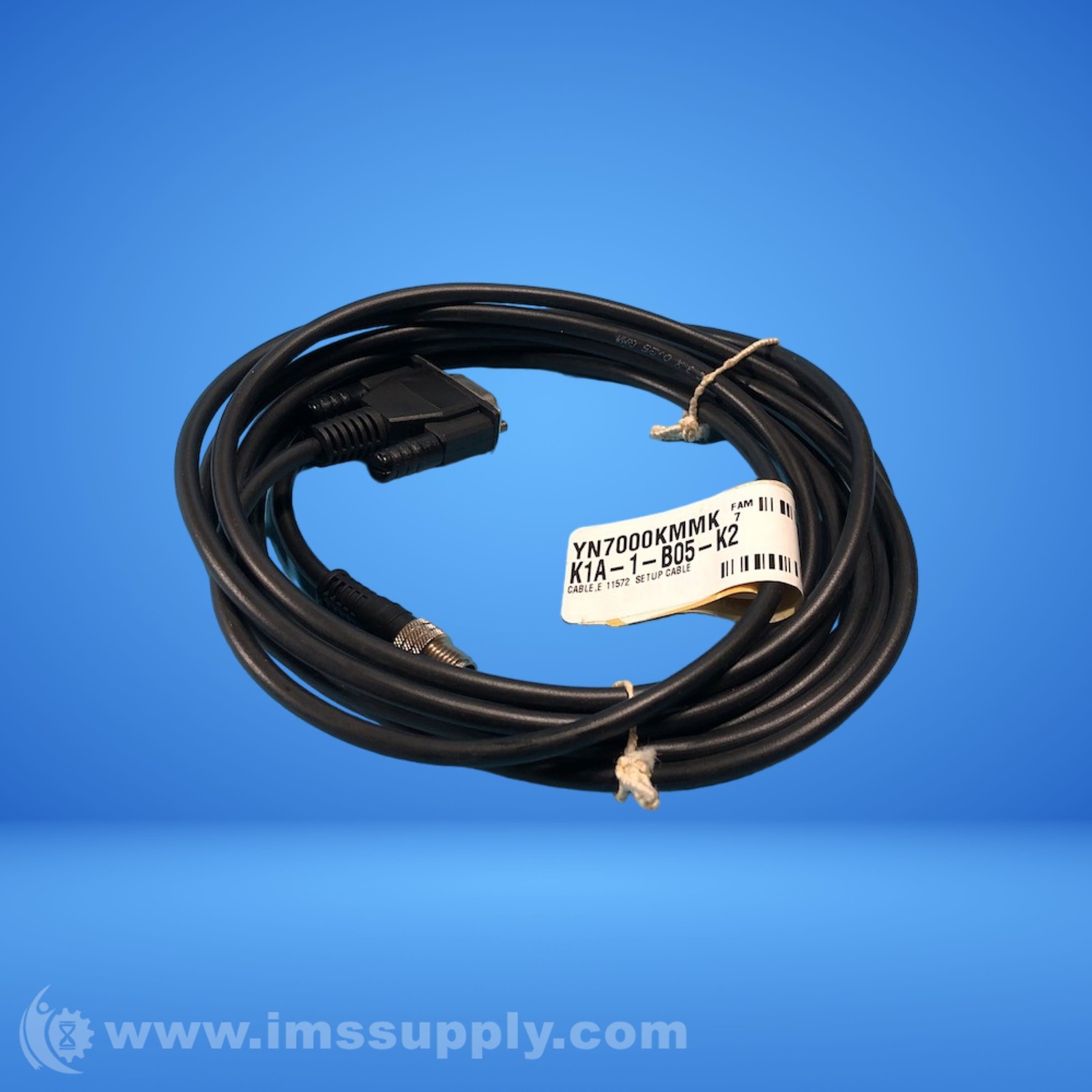 BradPower PVC3X0.25QMM Connector Cable Assembly, DB9 and M12 Ends FNIP