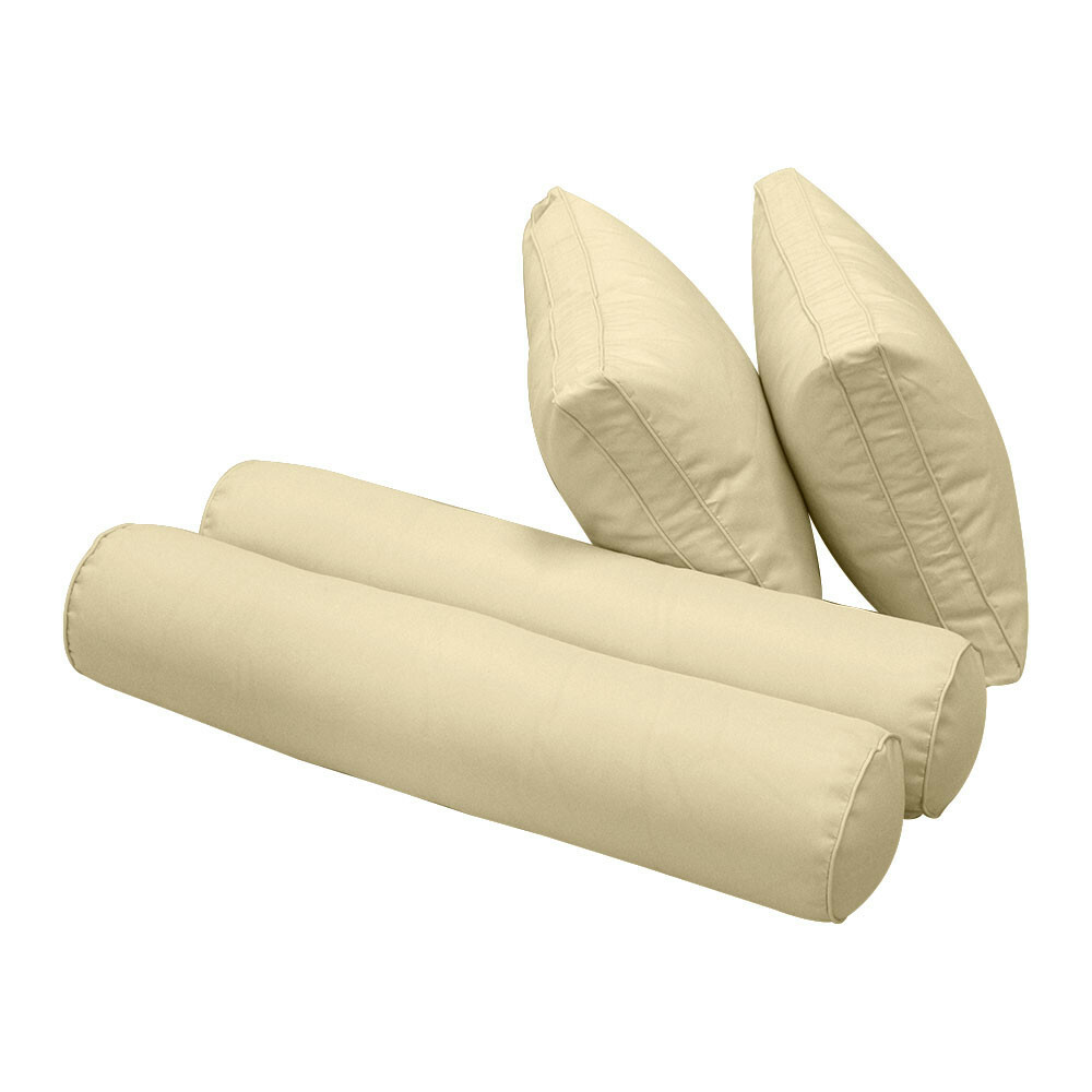 COVER ONLY-Style 1 Daybed Mattress Bolster Pillow Covers Piped Trim TwinXL-AD103