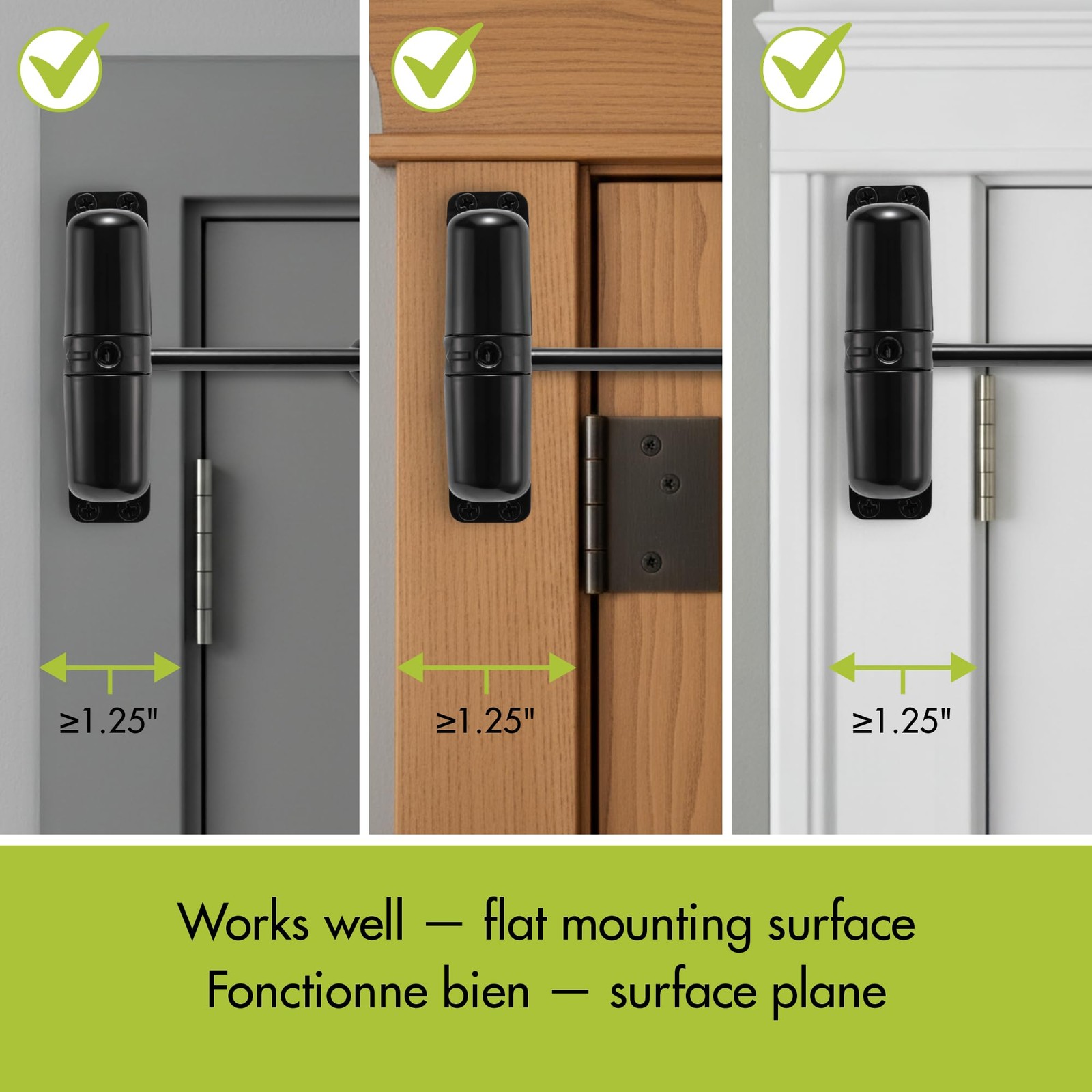 - Automatic Spring Door Closer for Interior Doors, Child & Pet Safe, Stops Do...