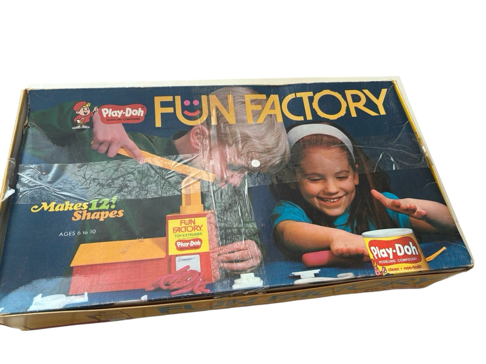 Vintage 70s Kenner Play Doh Fun Factory General Mills  Original Box Playset 450