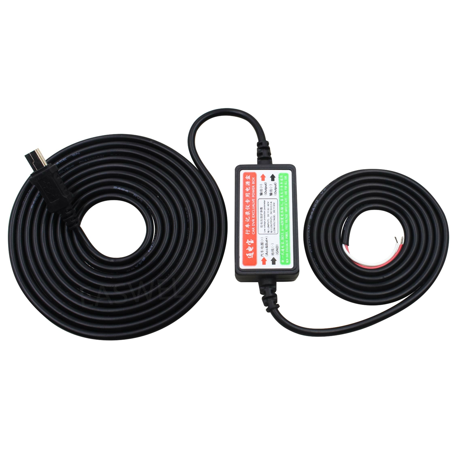 Hardwire Car Charger power Cable for Cobra CDR820 Dash Cam Vehicle DVR recorder