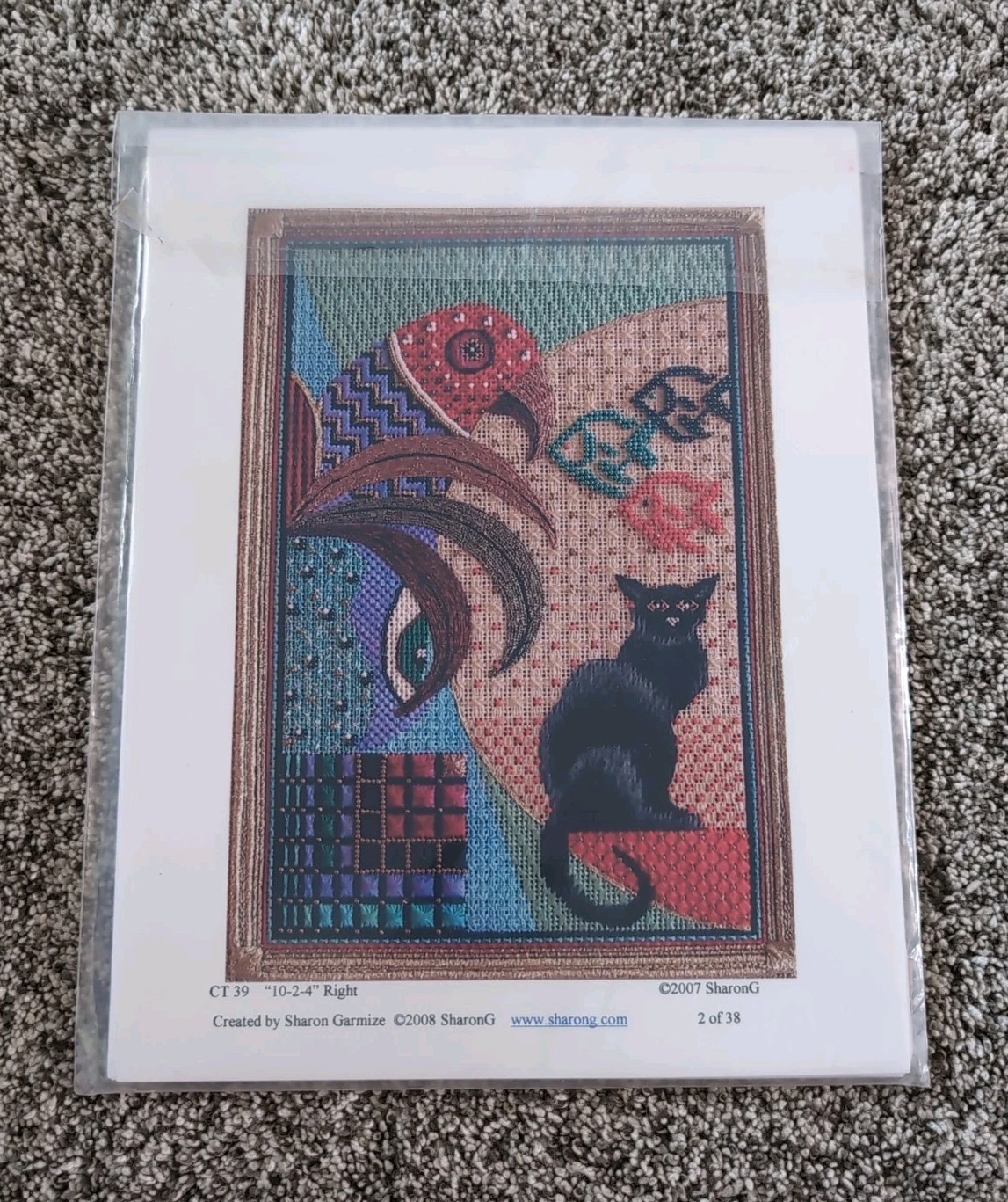 Part III of a Tryptich CT39 Stitch Guide SHARON G Needlework Packet Instructions
