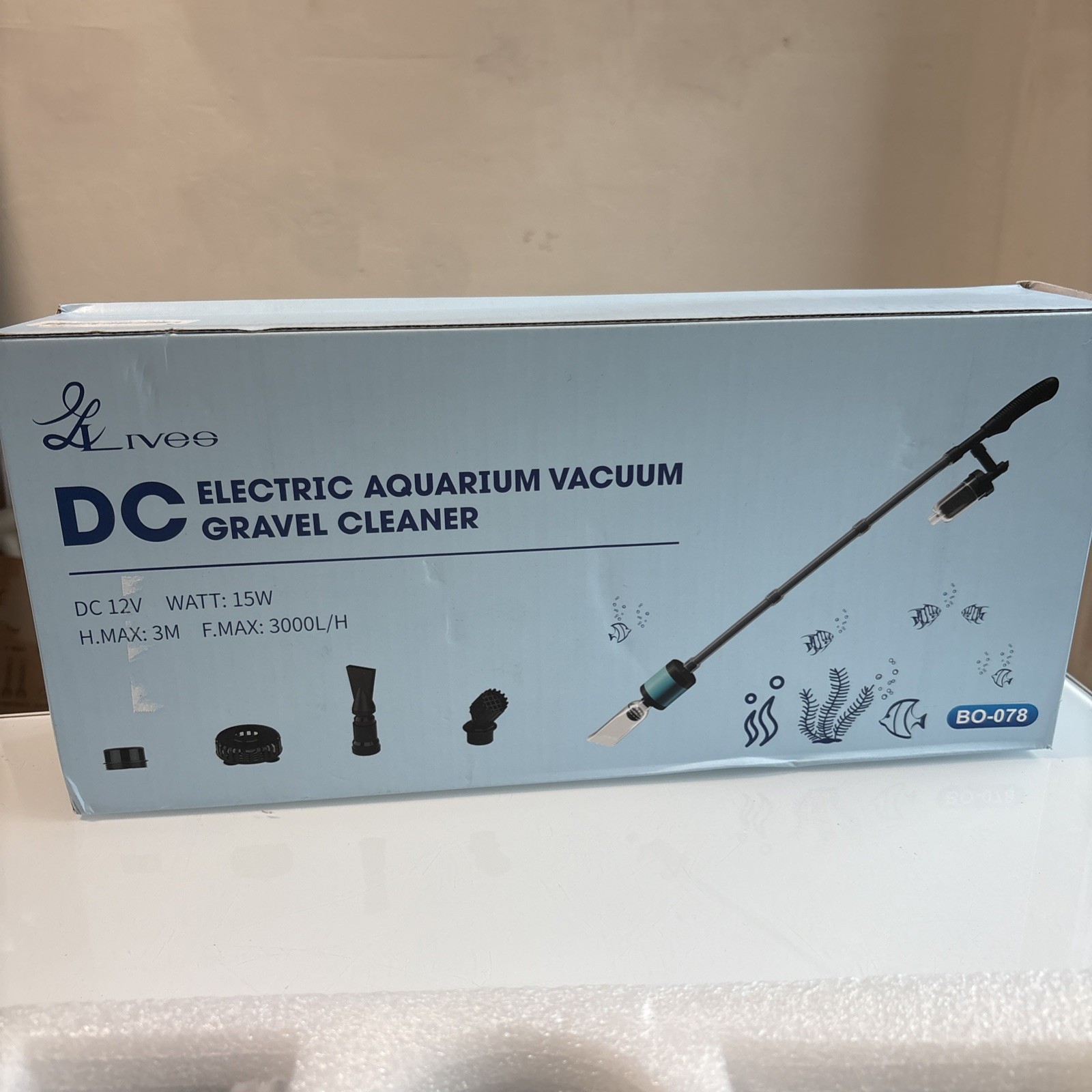 Ivee DC Electric Aquarium Vacuum Gravel Cleaner Open Box 📦 Great Price