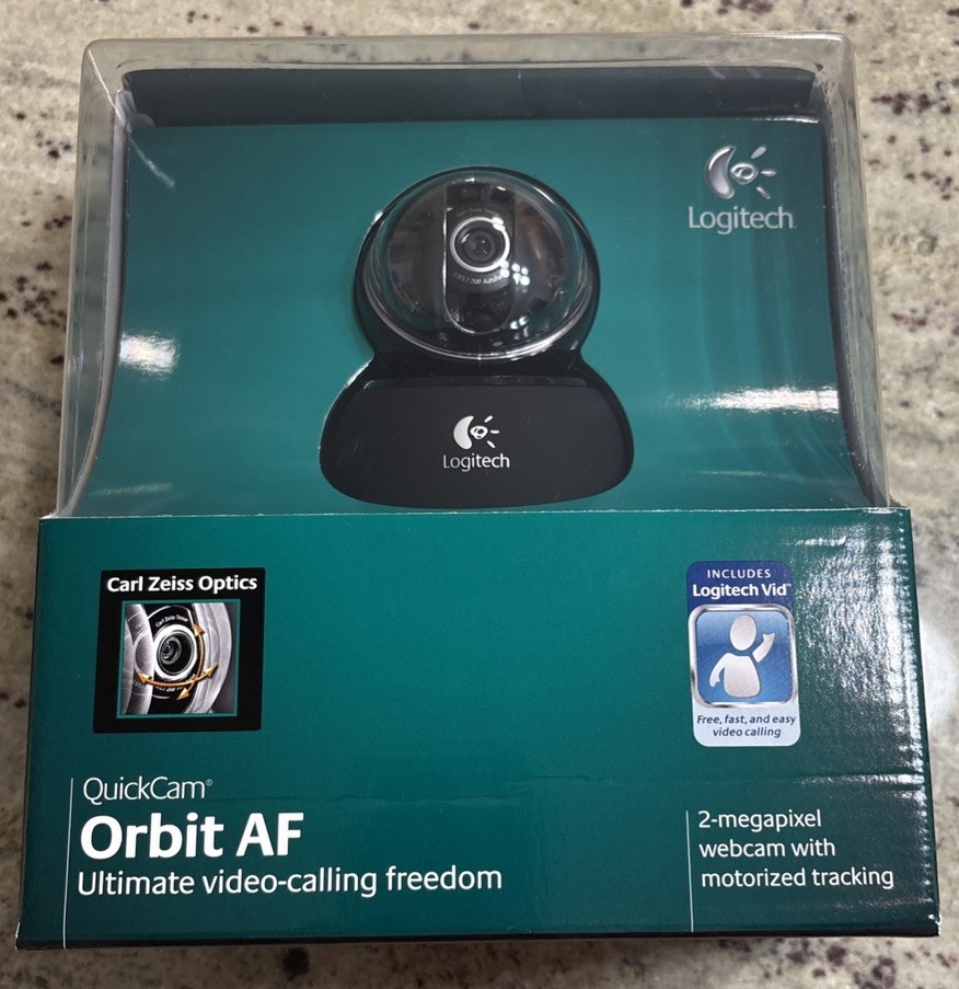 NEW SEALED LOGITECH QuickCam Orbit AF Ultimate Video-calling Freedom Carl Zeiss