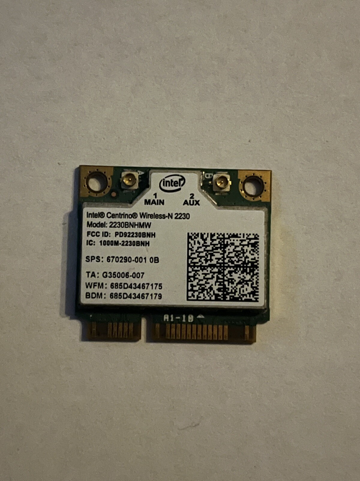 Intel Centrino Wireless-N 2230