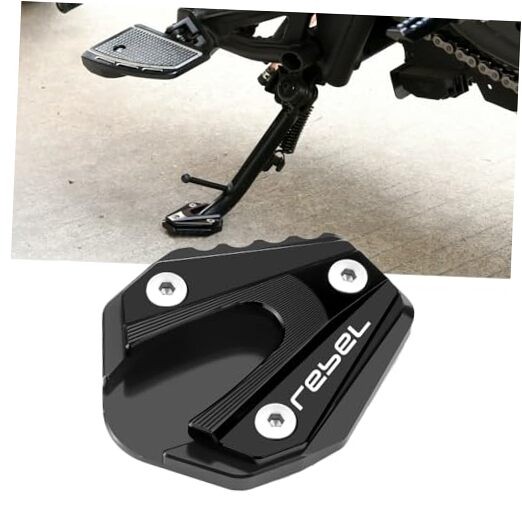 Motorcycle Fit For Rebel300 Rebel500 CMX300 CMX500 2021 2022 Kickstand Black