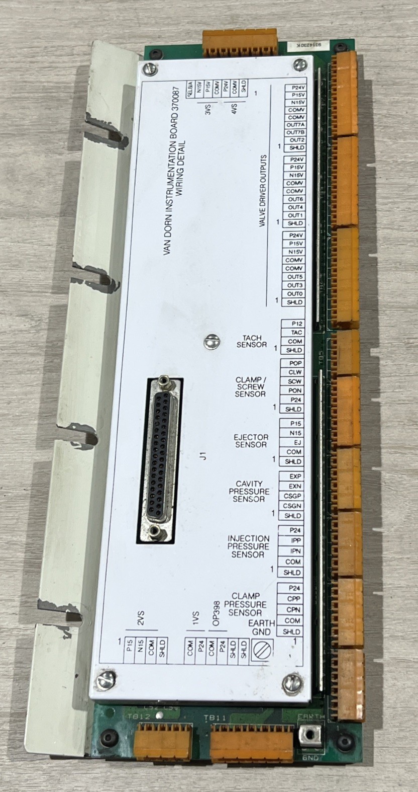 🔥VAN DORN 370087 Instrumentation Board, Used, Free Shipping🇺🇸