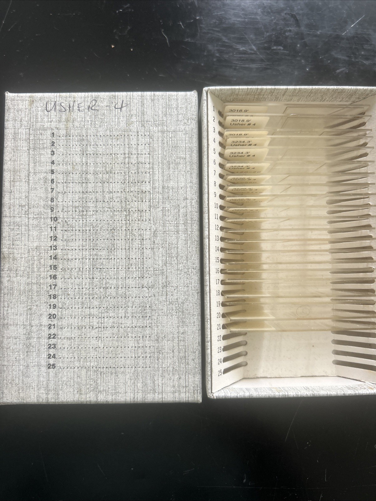 21 Microscope Slides For Usher-4