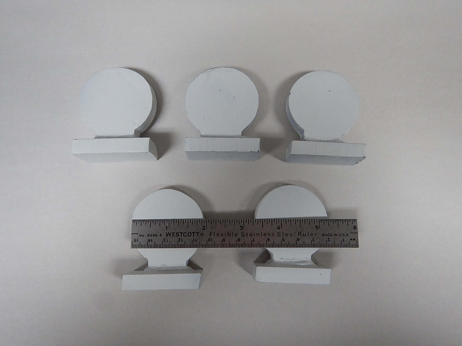 Two Inch Circle Knock over Targets - 5 Pieces - 3/8" thick AR500