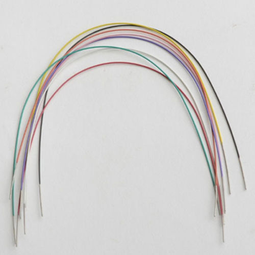 10 Pks Dental Niti Super Elastic 7 Color Coated Orthodontics Arch Wire Round